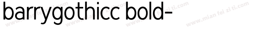 barrygothicc bold字体转换